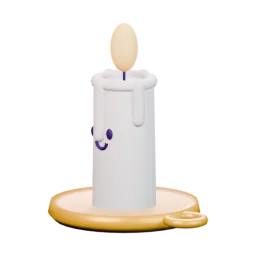 Spooky candle buddy avatar accessory