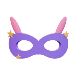 Masquerade mask for a kids 3D avatar